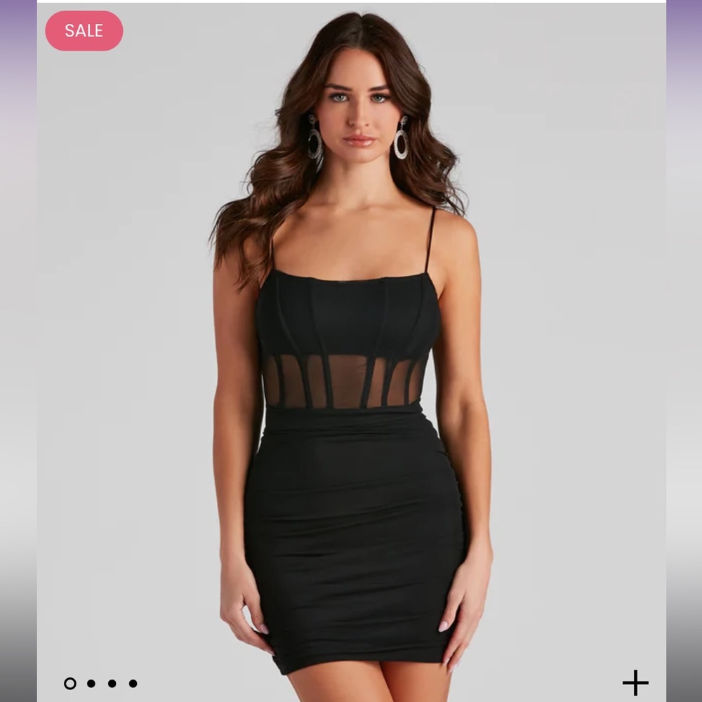 Windsor Sultry Look Corset Mini Dress Size S